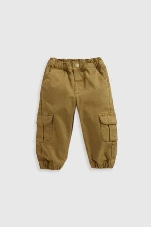 mothercare Khaki Denim Cargo Jeans