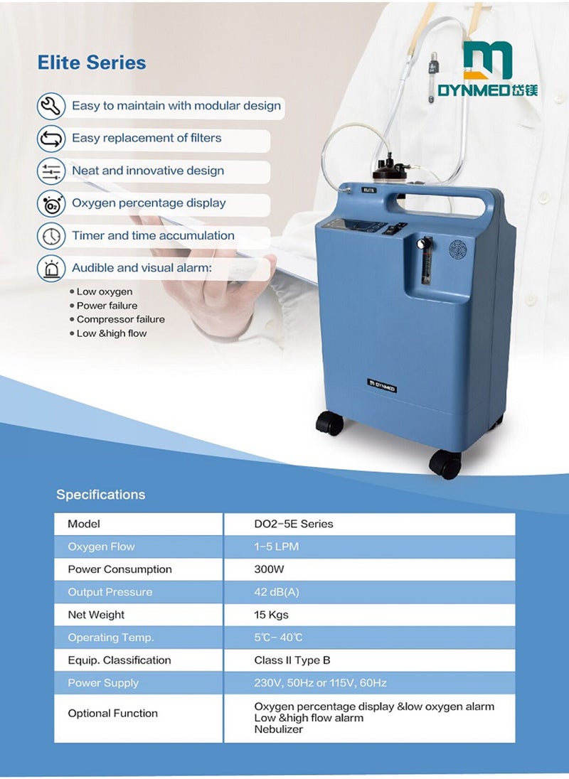 DYNMED Oxygen Concentrator 5 Liter  - Image 3