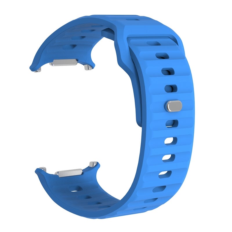erorex For Samsung Galaxy Watch Ultra 47Mm / Ultra 2025 Wavy Texture Silicone Watch Band(Ocean Blue) - Image 2