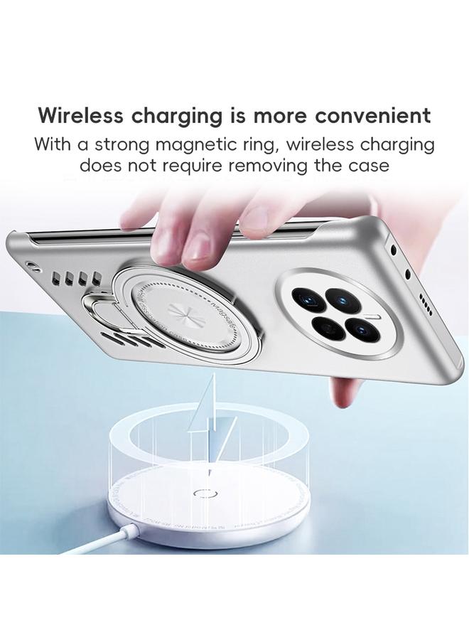 S-TOP Case For Huawei Mate 50 Pro Ice Sense Series Graphene Cooling MagSafe Holder Phone Case - Image 5