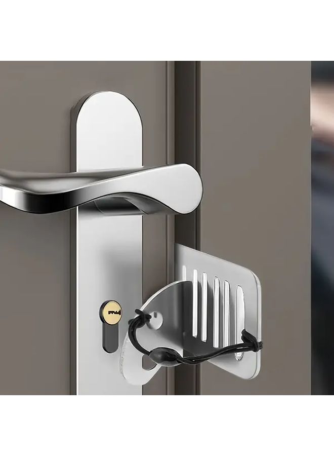 Portable Travel Door Lock 1pc Hotel Apartment Security Self Defense Device - Image 1
