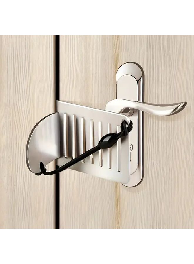 Portable Travel Door Lock 1pc Hotel Apartment Security Self Defense Device - Image 3