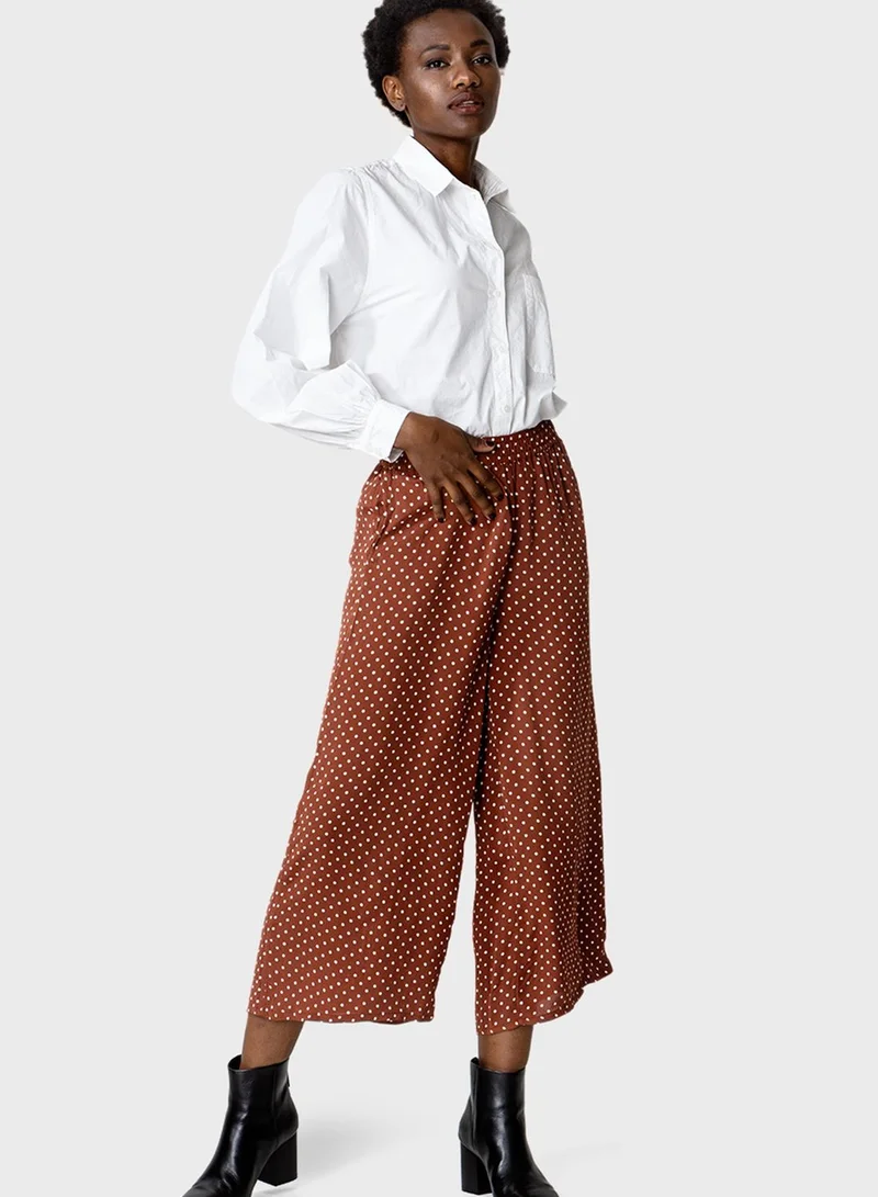 INDISKA Polka Dot Wide Leg Pants