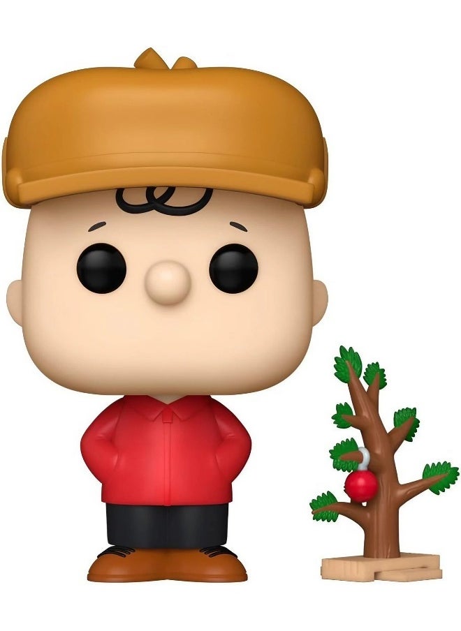 Funko - Funko POP! Television Peanuts Charlie Brown with Tree Vinyl Figures (10.41 cm) - Image 1