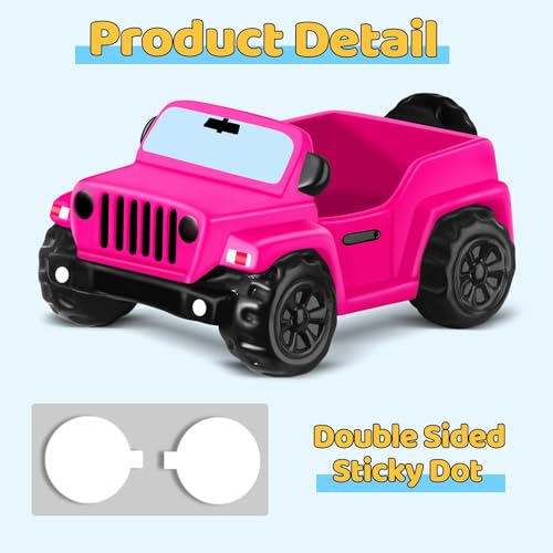 ANGGIKO 35 Inch Pink Car Toy Match Most 2 in Rubber Ducks Ducks for Jeeps Vehicle Toys for Car Dashboard Decorations Accessory Rubber Duck Collection Easter Basket Stuffers for Kids Party Favors - Image 5