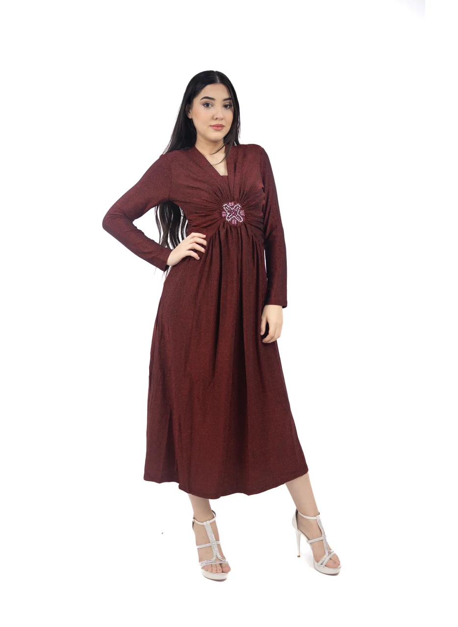 ان لاف Solid Jerry Stretch Dress