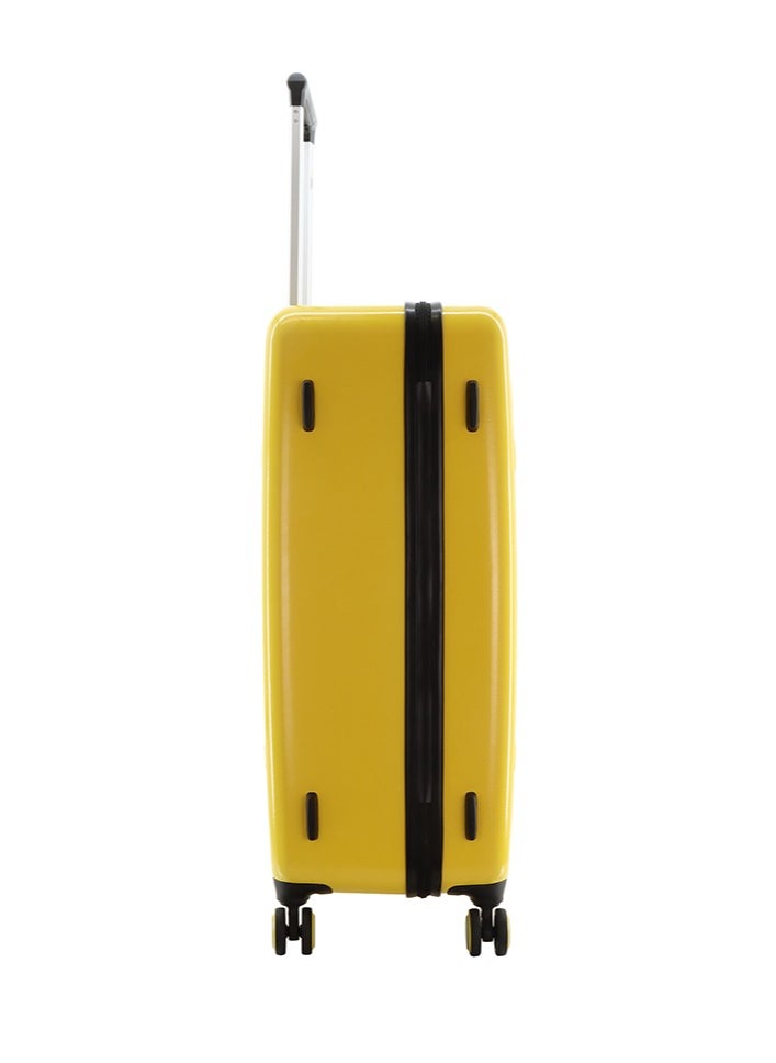 NATIONAL GEOGRAPHIC حقيبة سفر كبيرة صلبة من ناشيونال جيوغرافيك RPET Balance، خفيفة الوزن ومتينة مع قفل تركيبة TSA، حقيبة سفر بعجلات دوارة 4 قوية (28 بوصة) باللون الأصفر.  - Image 3