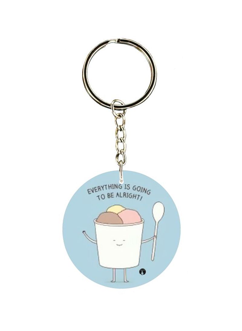 RKN Ice Cream Printed Single Sided Keychain