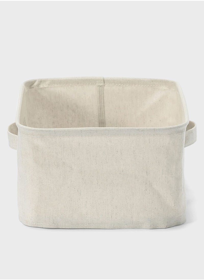 MUJI - Polyester Linen Soft Box Rectangle S - Image 1