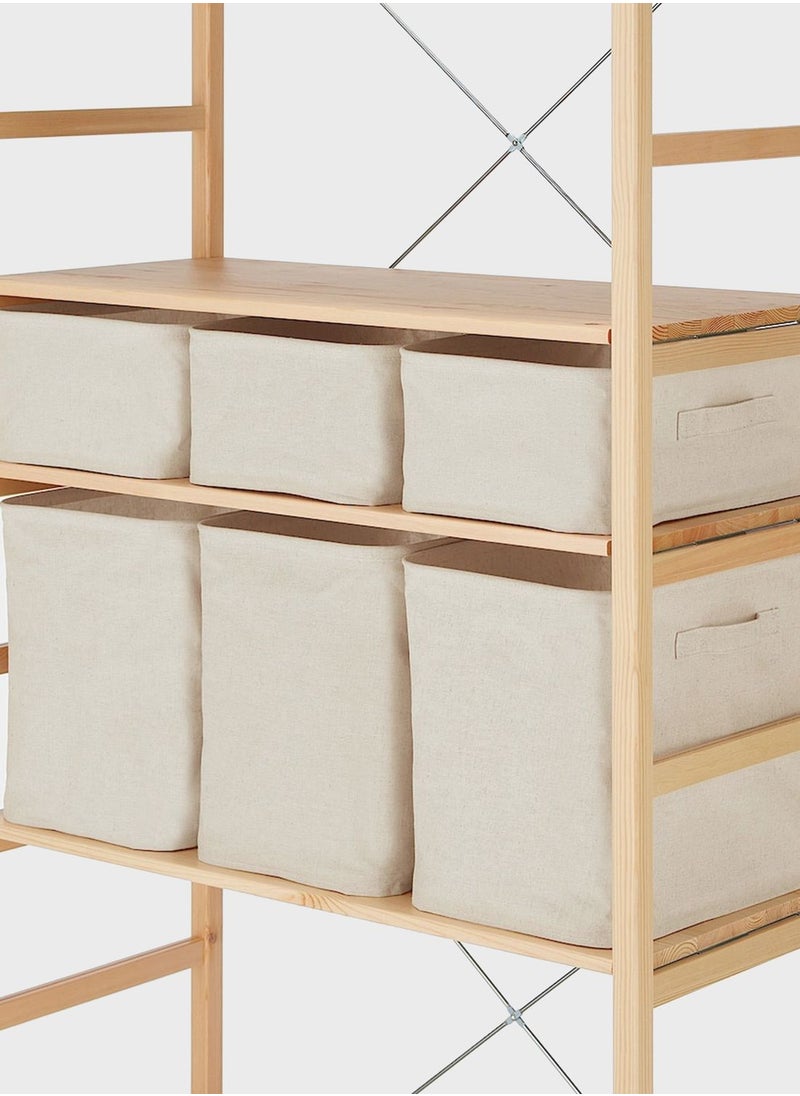 MUJI - Polyester Linen Soft Box Rectangle S - Image 1