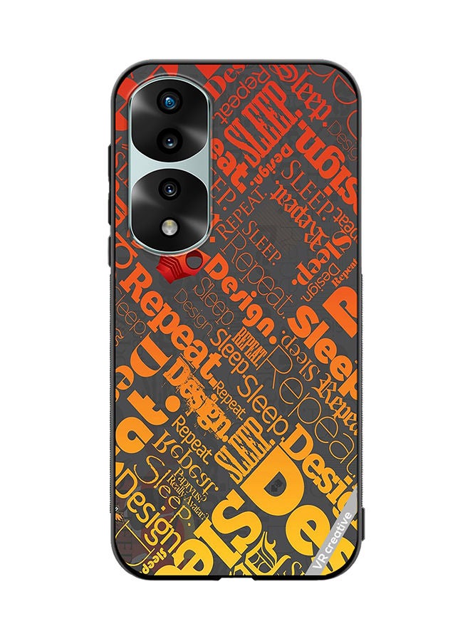 VR CREATIVE Protective Case Cover For Honor 70 Pro plus Sleep Repeat Design Multicolour - Image 1