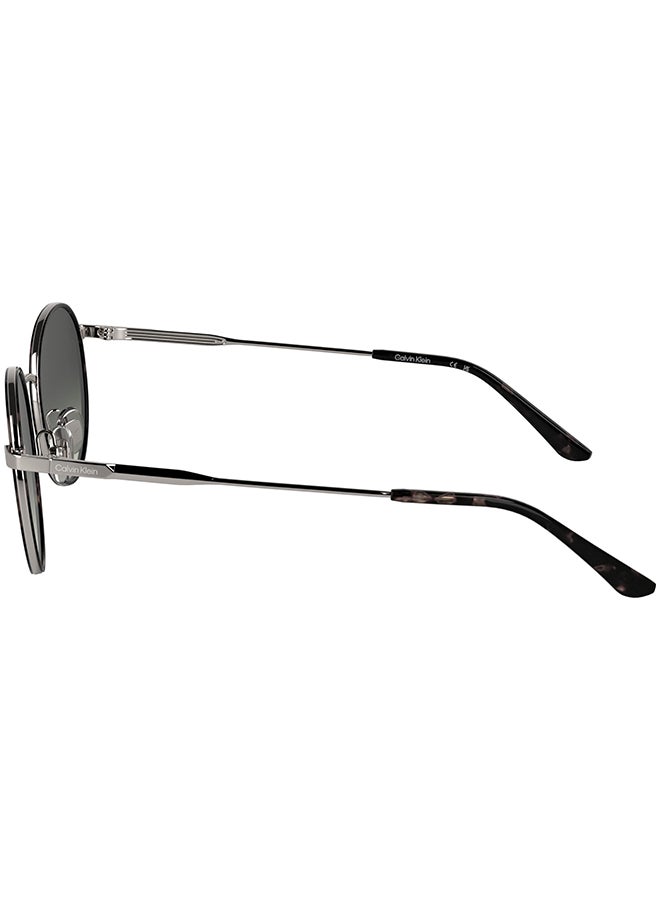 CALVIN KLEIN نظارات شمسية معدنية كاملة الإطار من كالفن كلاين CK25101S 5020 (223) هافانا رمادي - Image 5