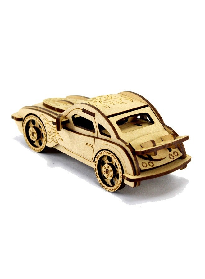 StonKraft Adult 3D Wooden Puzzle Car - Wooden, DIY Kit, Build Your Own, Construction Toy, Modeling Kit | Mdf Toys Car - Image 4