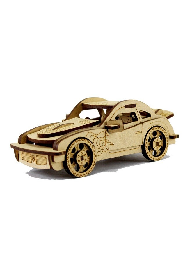 StonKraft Adult 3D Wooden Puzzle Car - Wooden, DIY Kit, Build Your Own, Construction Toy, Modeling Kit | Mdf Toys Car - Image 3