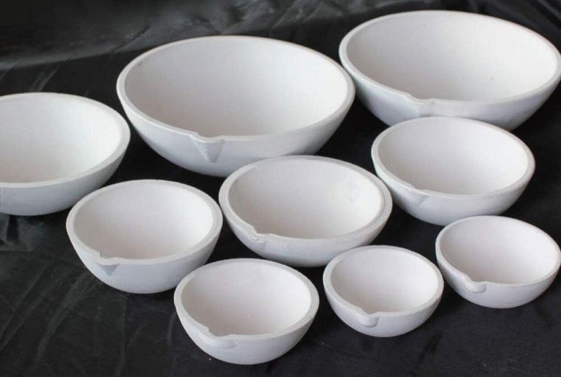 OTOOLWORLD Ceramic Crucible Bowl Dish Cup Furnace Melting Casting Refining Gold Silver 500g - Image 2