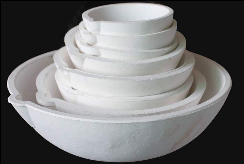 OTOOLWORLD Ceramic Crucible Bowl Dish Cup Furnace Melting Casting Refining Gold Silver 500g - Image 3