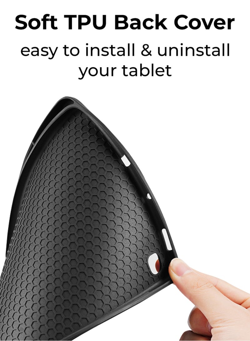 DUX DUCIS Glassology Dux Ducis Bundle for Galaxy Tab S6 Lite 10.4 Premium Protection Domo Series Flip Case with Smart Wake/Sleep & Tempered Glass Screen Protector - Image 3