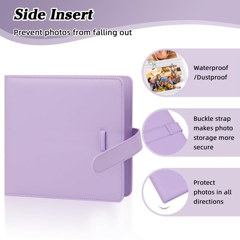 Ruibytree 360 Pockets Instant Photo Album for Fujifilm Instax Mini 12 11 9 8+ 8 99 40 EVO LiPlay Instant Film,Fits Polaroid Snap/PIC-300/Z2300/ SocialMatic Cameras & Zip 2x3 Printer (Pulpre) - Image 4