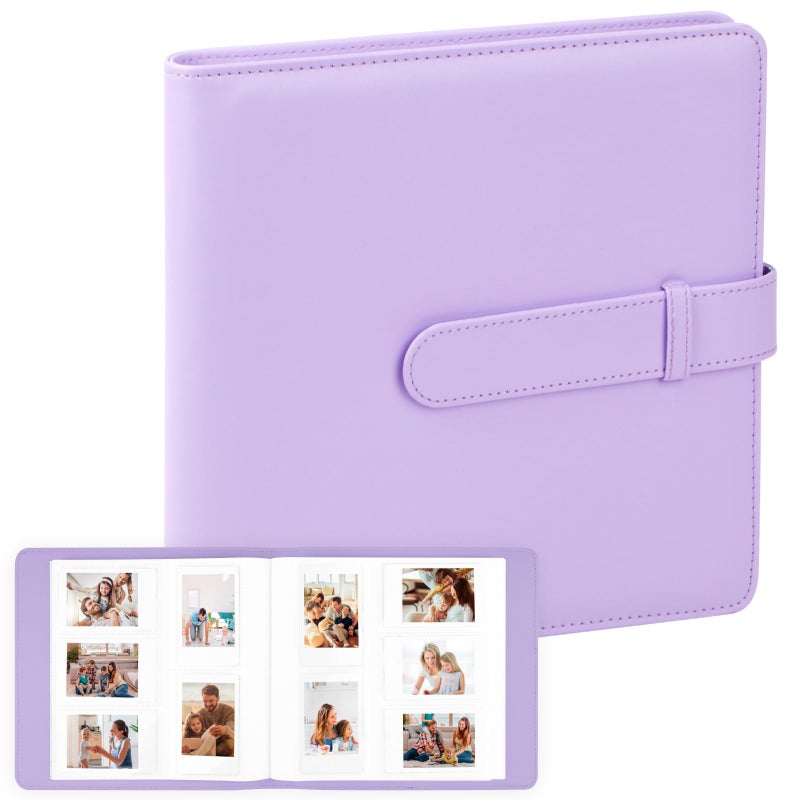 Ruibytree 360 Pockets Instant Photo Album for Fujifilm Instax Mini 12 11 9 8+ 8 99 40 EVO LiPlay Instant Film,Fits Polaroid Snap/PIC-300/Z2300/ SocialMatic Cameras & Zip 2x3 Printer (Pulpre) - Image 1