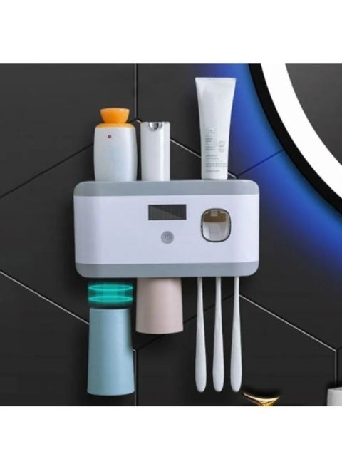 Smart Sterilization Toothbrush Holder with Toothpaste Squeezer and 2 Cups RA-895