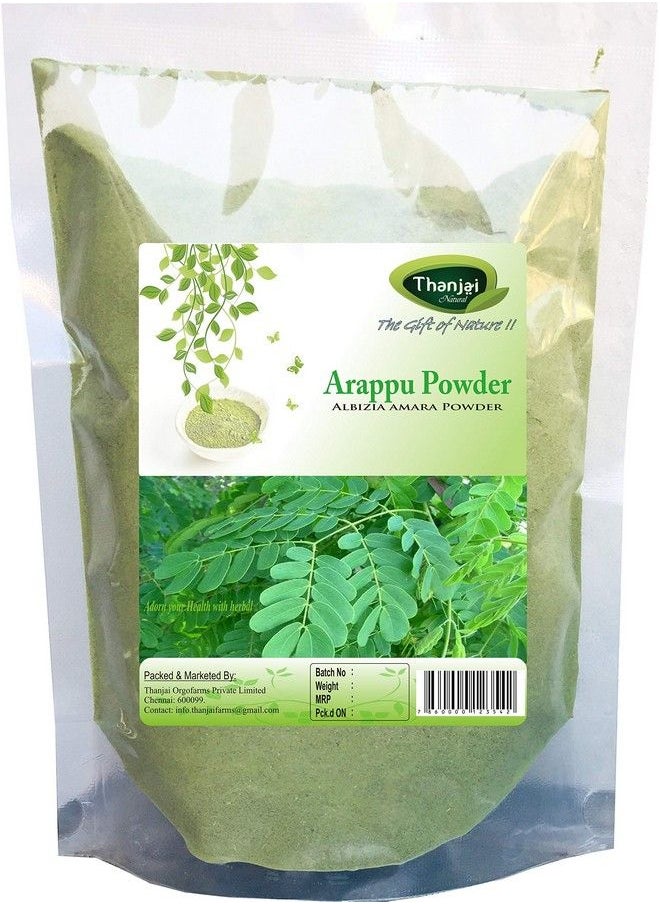 Thanjai Natural مسحوق أرابو كيس 250 جرام 100% طبيعي من ألبيزيا أمارا مسحوق أرابو غسول الشعر التقليدي وبلسم الشعر  - Image 2