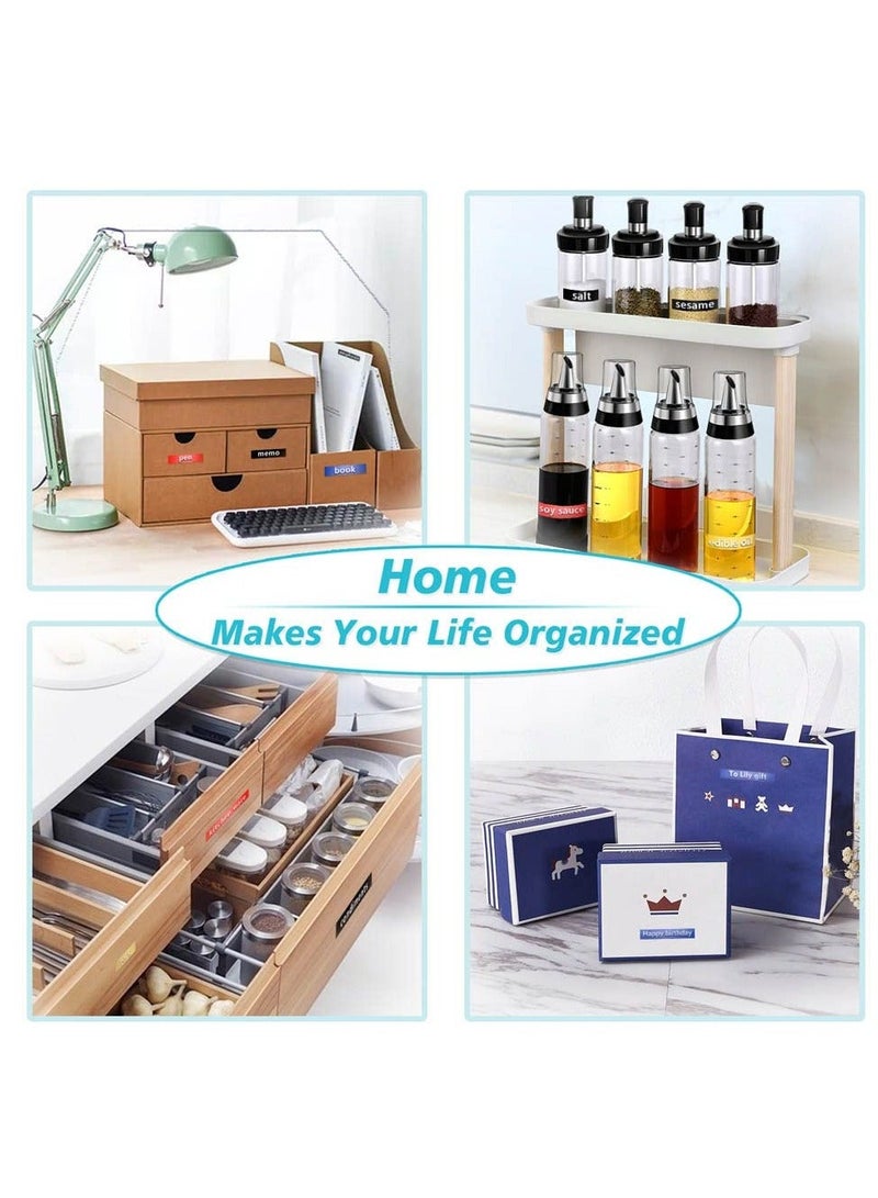 3D Label Printer Click Small Model Label Makers Manual Embossing Label Maker Typewriter Printer DIY Machine for Home Business Work Black With Free Black Tape and Gold Tape - Image 4