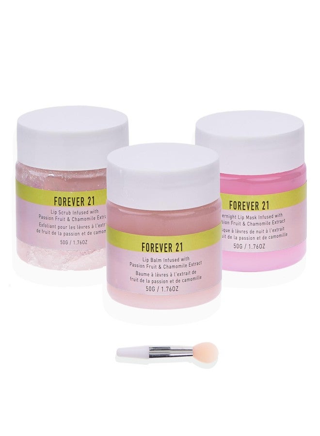 FOREVER 21 3pc Lip Care Kit - Lip Scrub, Overnight Lip Mask & Daily Lip Balm - Image 2