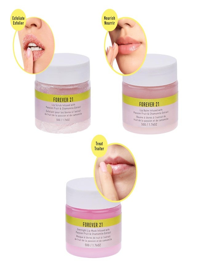 FOREVER 21 3pc Lip Care Kit - Lip Scrub, Overnight Lip Mask & Daily Lip Balm - Image 4