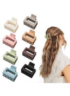 cobinaan Cobinaan Medium Hair Clips for Women Girls, 2 x 1 x 1.8 inch, 8pcs Neutral Color, Claw Hair Clips for Thin/Medium Thick Hair, Hair Jaw Clips Nonslip Clips  - Image 1