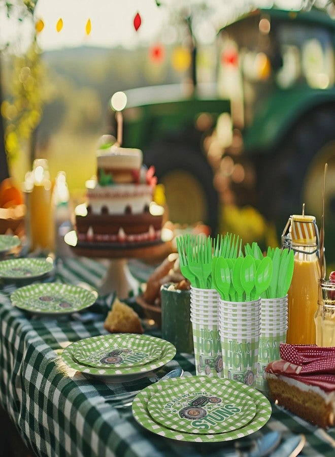 OuteGo Tractor Party Decorations - 20 Packs Plates and Napkins - Disposable, Stylish Supplies for Birthdays and Events - Image 5