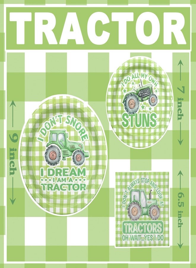 OuteGo Tractor Party Decorations - 20 Packs Plates and Napkins - Disposable, Stylish Supplies for Birthdays and Events - Image 3