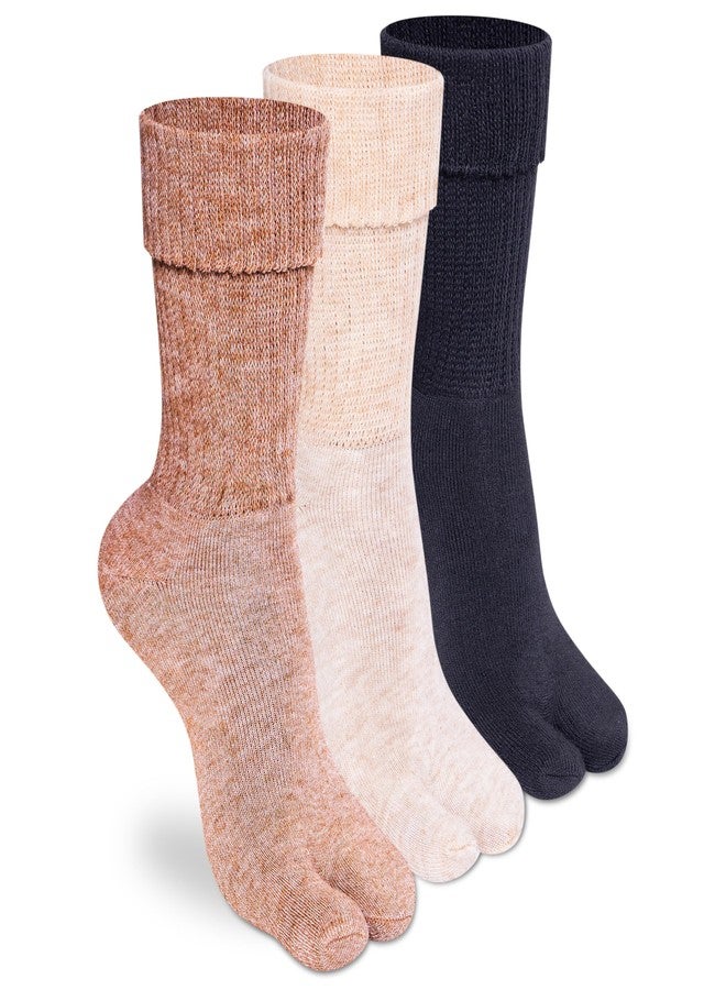 Supersox Women Wool Winter Thermal Regular Length Thumb Socks Made with Thermal Control Technology & Extra Cushioning For a Warmth & Cozy Feel (Pack Of 3), Multicolour - Image 1