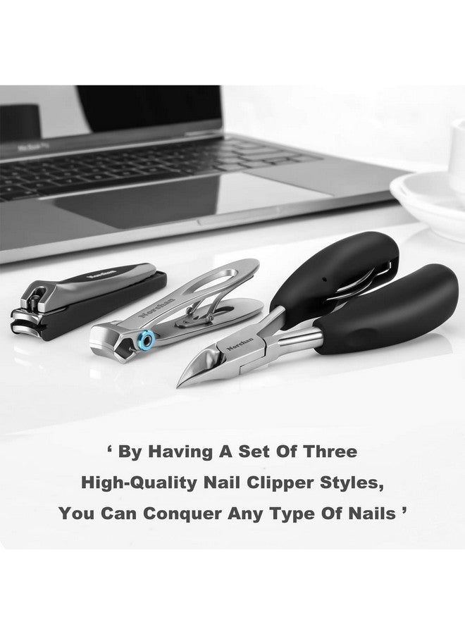 Norchan Large Nail Clippers Set, 5 Pcs Sharp Toenail And Fingernail Clippers For Men And Women (Premium, Big Size, Heavy-Duty Design) - Image 4