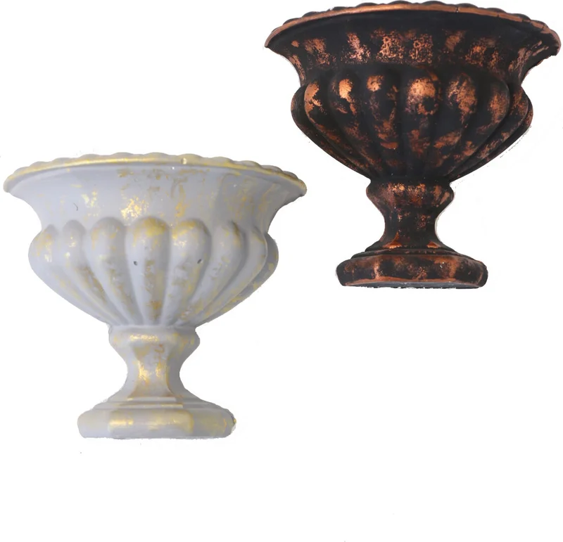 Yapay Çiçek Deposu Artificial Flower Storage Mini Antique Torch Wall Lamp Chubby Model Set of 2