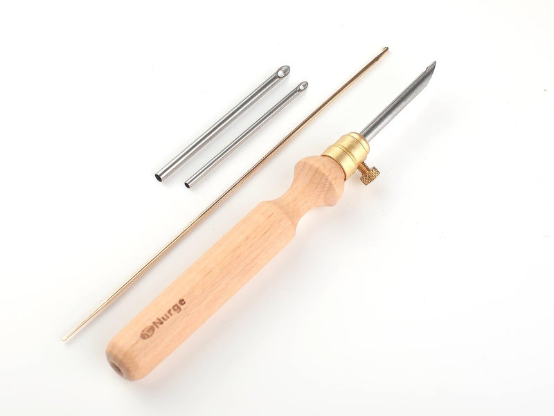 Nurge Premium Quality Punch Needle Kit, 3mm-4mm-5mm Metal Tubes and Wooden Handle Punch Needle Kits for Adult Beginner, Embroidery Weaving Tools for Thread - Image 1