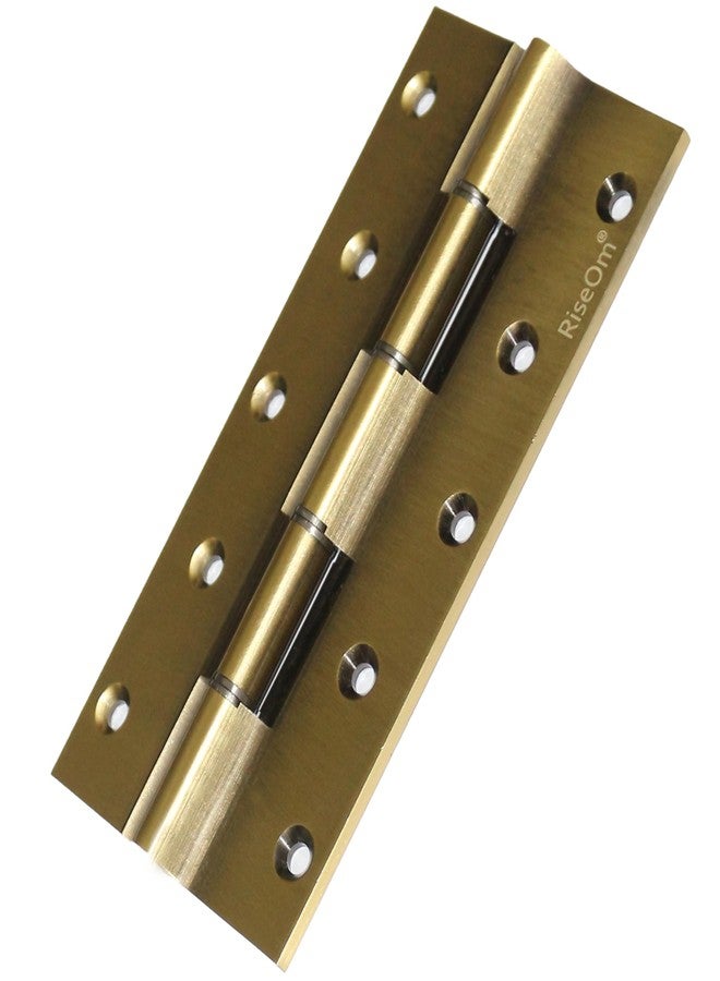 RiseOm Brass Railway Washer Hinges Used in Main Doors (Antique-(6 x 1.1/4 x 5/32) inches, Pack of 1) - Image 1