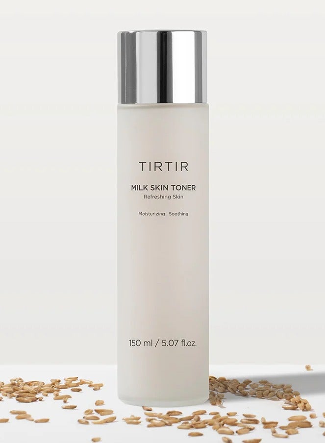 TIRTIR Milk Skin Toner_Refreshing Glow Facial Toner Skin Care for Smooth and Shiny Look, Witch Hazel, Rice Extract, Facial Moisturizer, Facial Toner for Dry Skin Types (150 ml) - Image 1