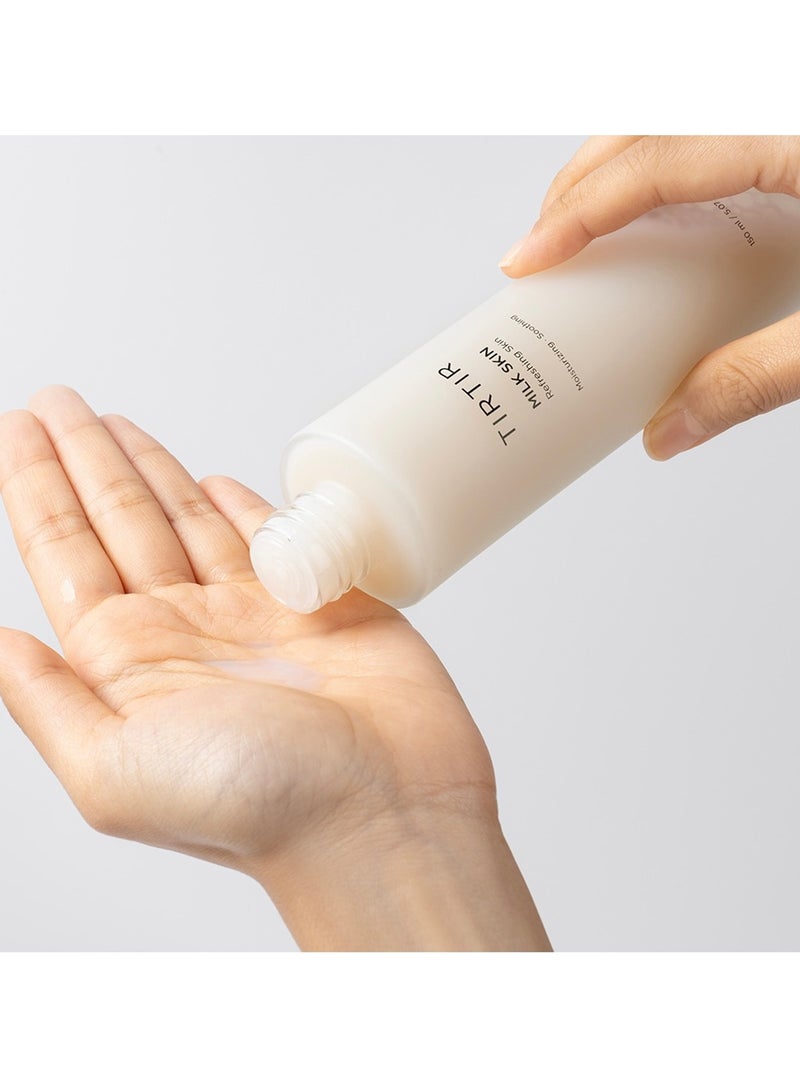 TIRTIR Milk Skin Toner_Refreshing Glow Facial Toner Skin Care for Smooth and Shiny Look, Witch Hazel, Rice Extract, Facial Moisturizer, Facial Toner for Dry Skin Types (150 ml) - Image 3