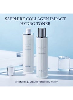 Wellderma تونر كولاجين إمباكت هايدرو من سافير، 3.38 أونصة سائلة، تونر كولاجين مضاد للشيخوخة ومرطب للوجه مع حمض الهيالورونيك، جوهر مرطب للبشرة، معزز للبشرة المتوهجة الصحية للبشرة الباهتة  - Image 3