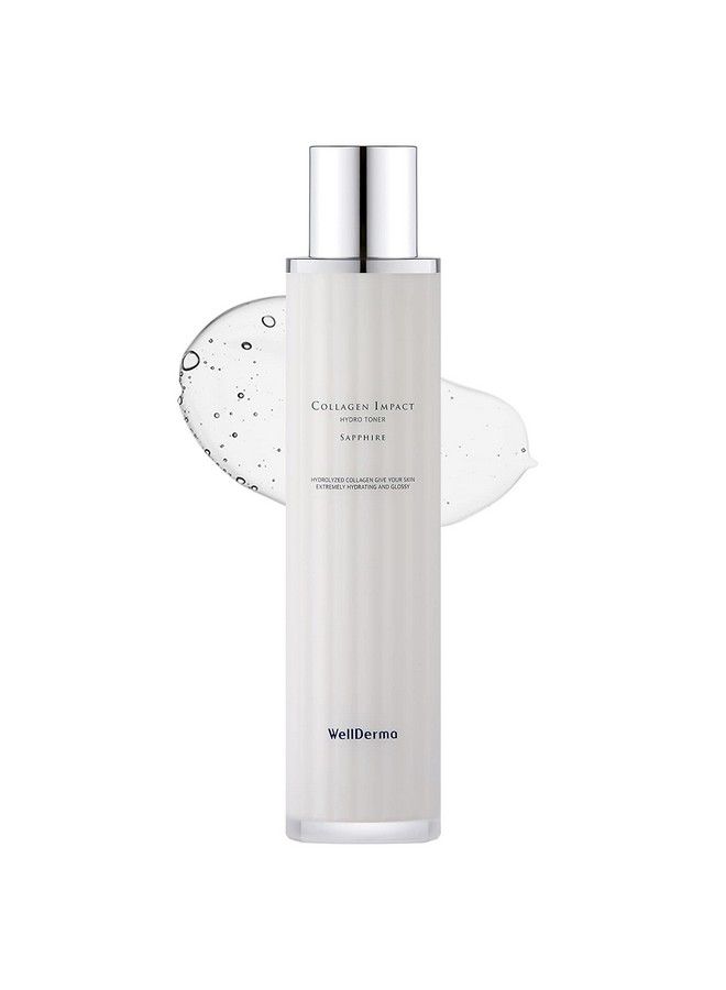 Wellderma Sapphire Collagen Impact Hydro Toner 3.38 Fl.Oz Collagen Antiaging And Moisturizing Face Toner With Hyaluronic Acid Moist Essence Skin Booster Healthy Glow Skin For Dull Skin - Image 2