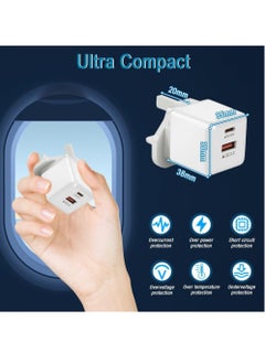 Necomi 20W USB-C PD Fast Charger for Smartphones and Tablets with Wall Plug, QC 3.0, Travel Adapter for Secret Charging  - Image 5