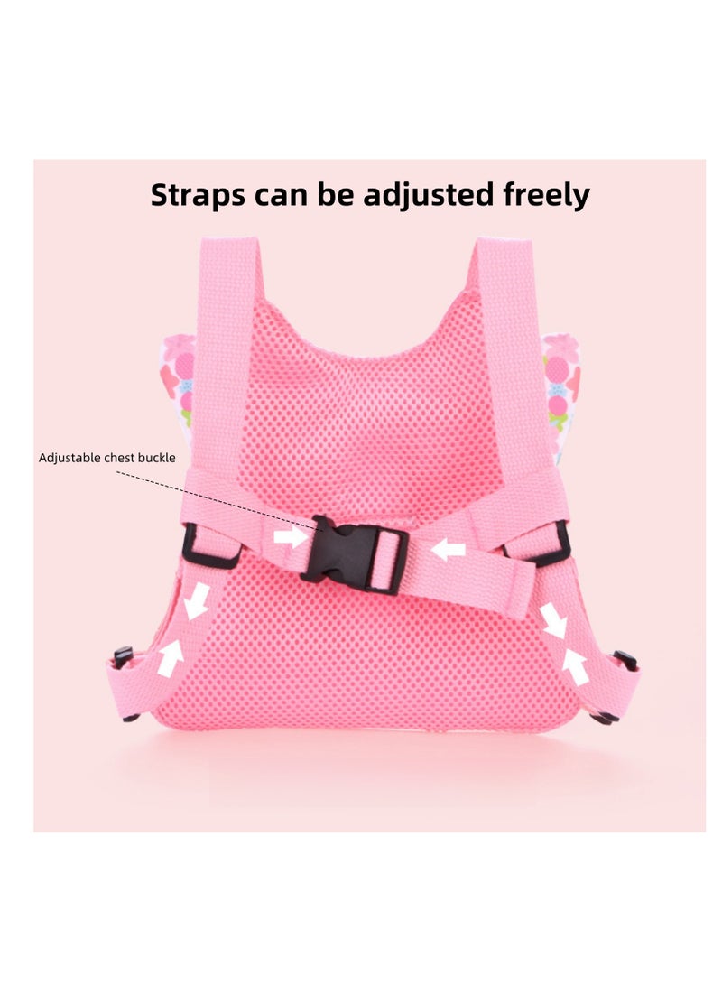NOVOLAN Children Anti-Lost Traction Rope Backpack, Baby Safety Leash with Backpack, Parent-Child Travel Companion, 360° Rotating Wristband, Cute Butterfly Design, Adjustable Comfortable Wear (pink) - Image 5
