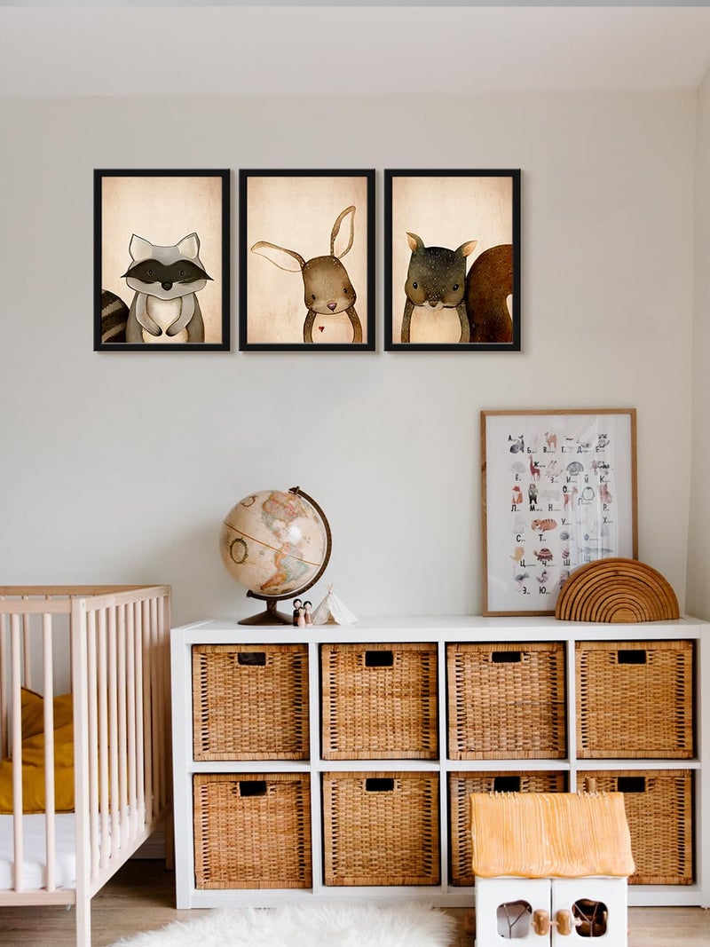 999STORE cartoon fox modern art canvas wall painting for children room wall dcor home decor items for kids room KidsP017 - Image 2