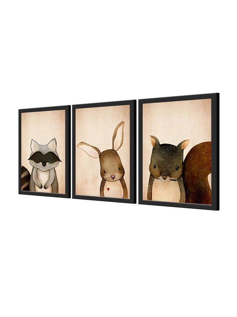 999STORE cartoon fox modern art canvas wall painting for children room wall dcor home decor items for kids room KidsP017 - Image 3