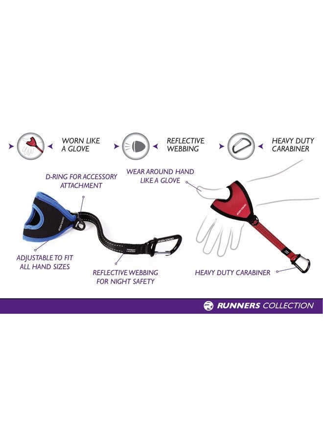 EzyDog Premium Handy Dog Leash - Soft and Secure Neoprene Glove Perfect for Running or Jogging - Add to Any Existing Leash or Combine with an Extension (15”, Red) - Image 4