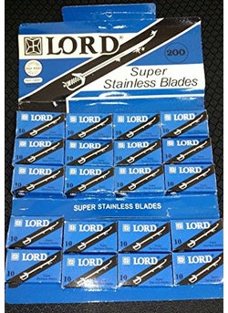 Lord 200 LORD Super Stainless Double Edge Safety Razor Blades 