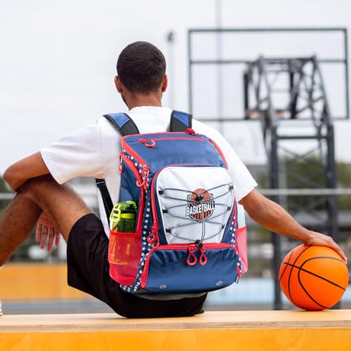 VIGEGARI Basketball Bag Backpack with Ball Compartment Shoe Pocket Gym Bag for Basketball Soccer Football Volleyball Large Capacity Athletic Backpack for Youth Adults Basketball Gifts - Image 3