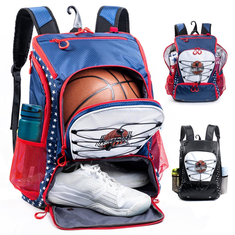 VIGEGARI Basketball Bag Backpack with Ball Compartment Shoe Pocket Gym Bag for Basketball Soccer Football Volleyball Large Capacity Athletic Backpack for Youth Adults Basketball Gifts - Image 2
