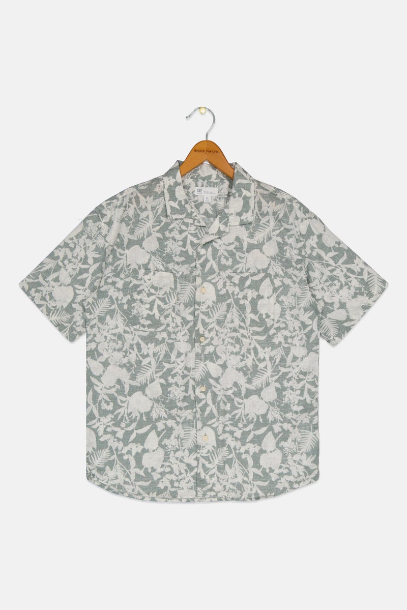 GAP قمصان كاجوال قصيرة الأكمام للأولاد بتصميم مطبوع، متعددة الألوان - Image 1