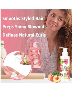 Goiple 3-In-1 Styling Cream for Flyaways Styling Hair Cream for Frizz Hair - Keratin Protein Hair Serum Keratin Styling & Moisturizing Oil - Hair Styling Cream for Slick Back Hair Add Shine Anti-Frizz Cream  - Image 3